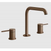 Смеситель для раковины, Gessi, 316 Flessa, цвет-Copper Brushed PVD