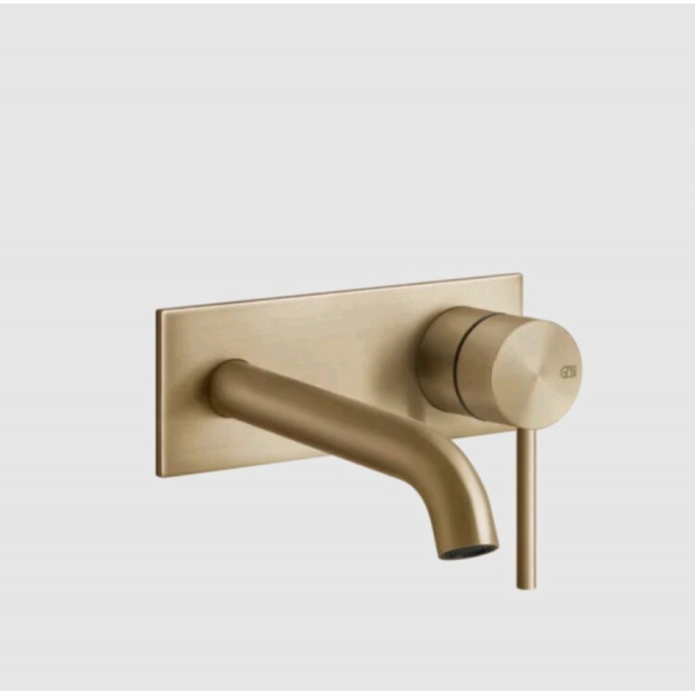 Смеситель для раковины, Gessi, 316 Flessa, цвет-Warm Bronze Brushed PVD