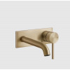 Смеситель для раковины, Gessi, 316 Flessa, цвет-Warm Bronze Brushed PVD