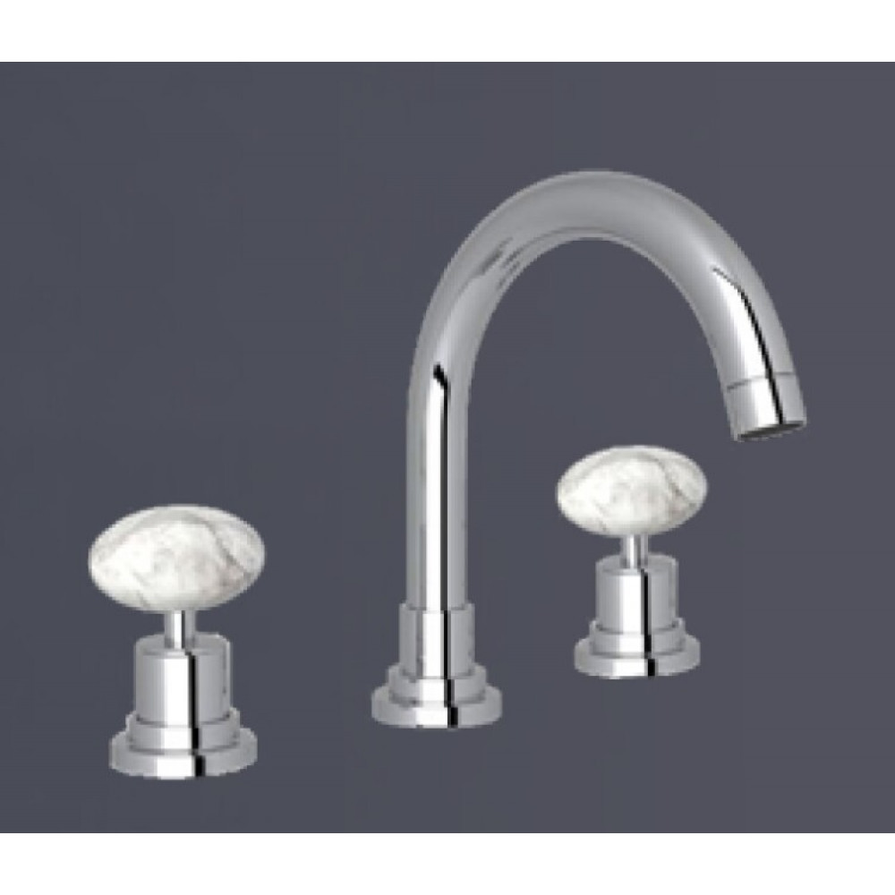 Смеситель для раковины, Nicolazzi, Cristallo Di Rocca, цвет-хром/горный хрусталь (Cristallo di Rocca)