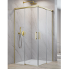 Дверь, Radaway, Idea KDD, шв 900*2005, петли-слева, золото брашированное, цвет стекла-прозрачный, Easy Clean