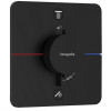Смеситель для душа, Hansgrohe, ShowerSelect Comfort Q, для 2 потребителей, цвет-черный матовый