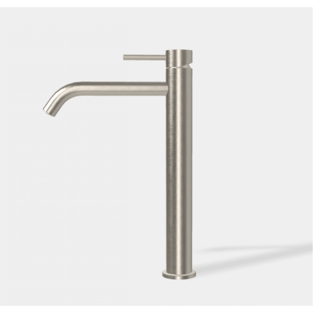 Смеситель для раковины, Fima Carlo Frattini, Spillo Up, цвет-брашированный никель