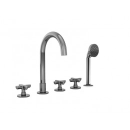 Смеситель для ванны и душа, Fantini, Icona Classic, цвет-Matt Gun Metal PVD