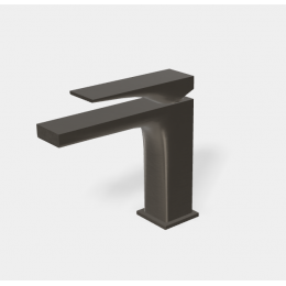 Смеситель для раковины, Fima Carlo Frattini, Zeta, цвет-брашированный чёрный хром