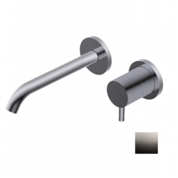 Смеситель для раковины, Ritmonio, Diametro35 Inox, цвет-Brushed Black Chrome