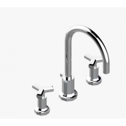 Смеситель для раковины, THG, Les Ondes, цвет-бронза