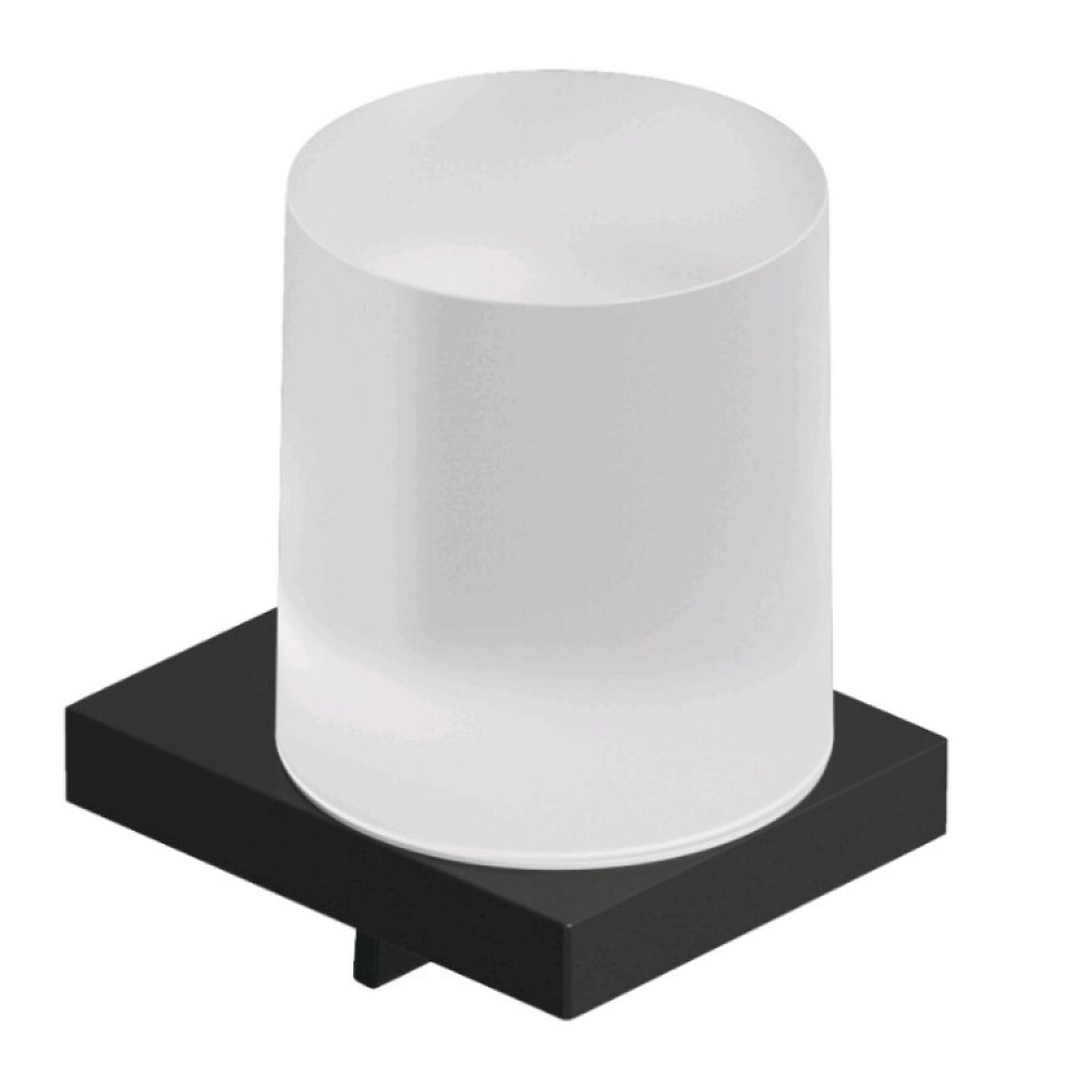 Дозатор для жидкого мыла, Kludi, VELA C, шгв 78*96*120, цвет дозатора-черный матовый