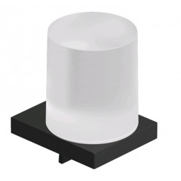 Дозатор для жидкого мыла, Kludi, VELA C, шгв 78*96*120, цвет дозатора-черный матовый