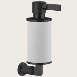 Дозатор для жидкого мыла, Gessi, Inciso, шгв 75*147*240, цвет дозатора-Aged Bronze/белый