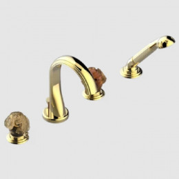 Смеситель для ванны и душа, THG, Sun Dragon, цвет-золотистый PVD