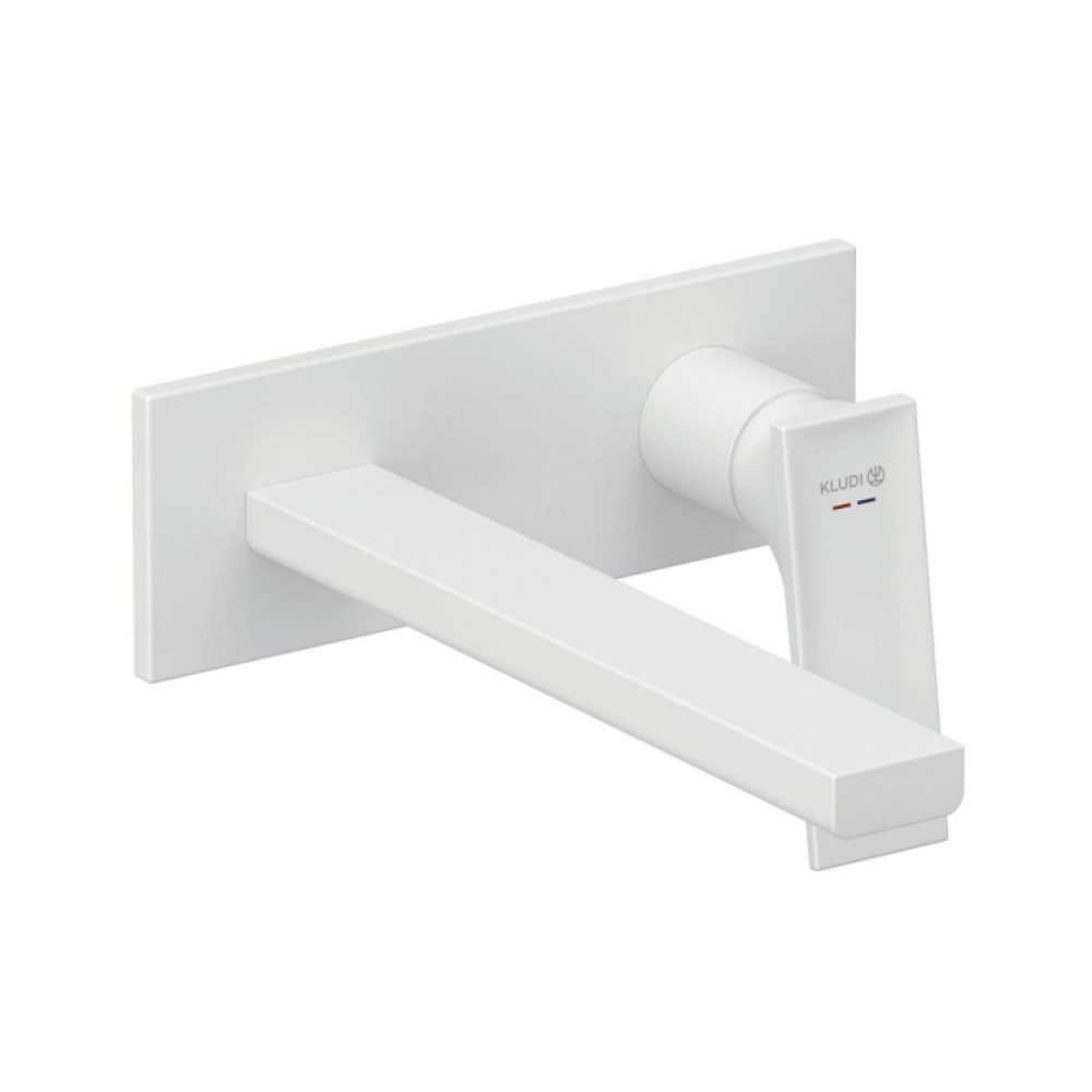 Смеситель для раковины, Kludi, DECUS, цвет-белый матовый