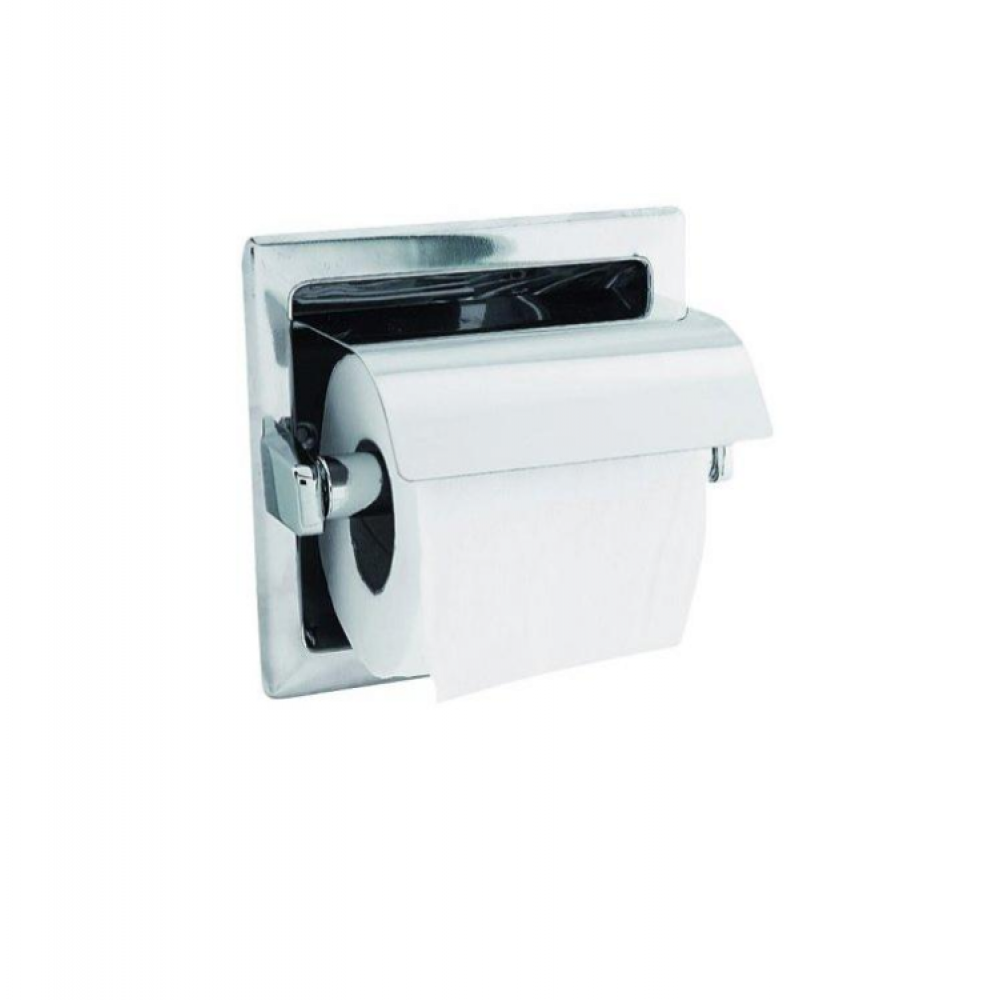 Бумагодержатель, Nofer, Без коллекции, шгв 161*115*161, цвет-полированная нержавеющая сталь