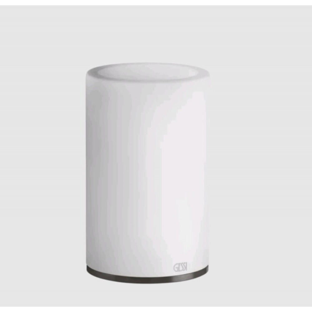 Стакан, Gessi, 316, шгв 75*75*126, цвет-белый/Black Metal Brushed PVD