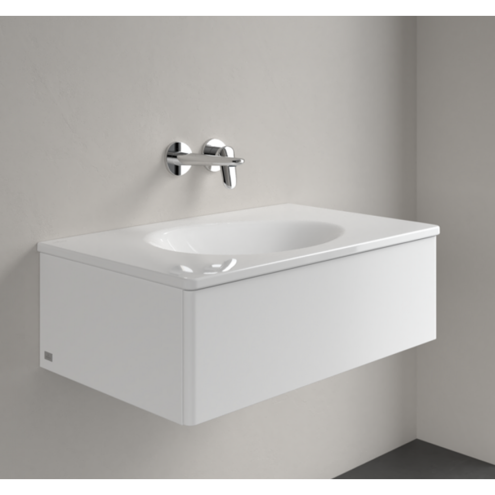 Раковина, Villeroy&Boch, Antao, шг 800*500, отверстия для смесителя-отсутствуют, CeramicPlus, цвет-альпийский белый