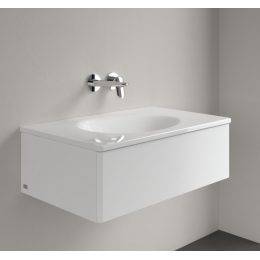 Раковина, Villeroy&Boch, Antao, шг 800*500, отверстия для смесителя-отсутствуют, CeramicPlus, цвет-альпийский белый