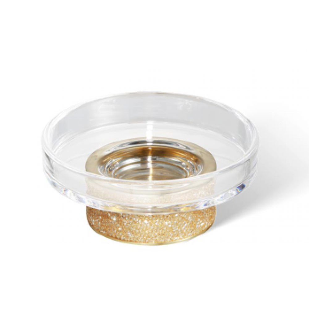 Мыльница, Decor Walther, Rocks, шгв 110*110*40, цвет-золото матовое (Gold Matt)