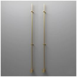 Полотенцесушитель, Broner, Bruno, шгв 60*70*1700, сухой ТЭН, цвет-золото шлифованное