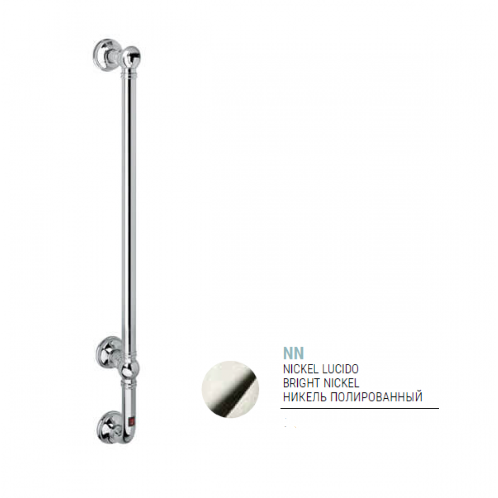 Полотенцесушитель, Margaroli, Armonia, шгв 75*115*957, Box, без крючков, цвет-Bright Nickel