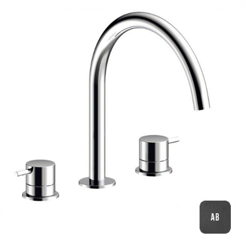 Смеситель для раковины, Almar, цвет-Absolute Black Brushed PVD (Товар заказной, возврату не подлежит)