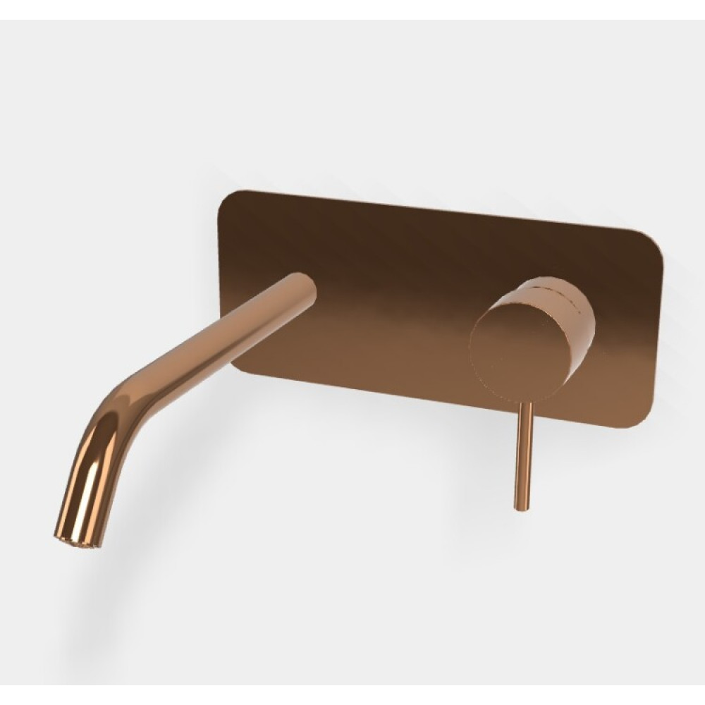 Смеситель для раковины, Fima Carlo Frattini, Spillo Up, цвет-бронза брашированная янтарная