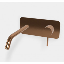 Смеситель для раковины, Fima Carlo Frattini, Spillo Up, цвет-бронза брашированная янтарная