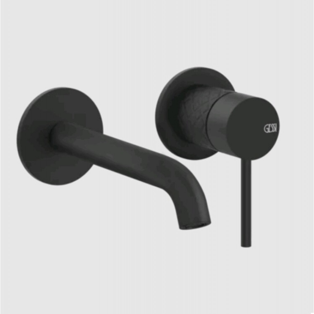 Смеситель для раковины, Gessi, 316 Intreccio, цвет-черный матовый