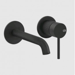 Смеситель для раковины, Gessi, 316 Intreccio, цвет-черный матовый