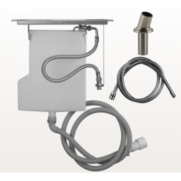 Cистема сбора воды, Gessi, VENTI20, цвет-Finox Brushed Nickel