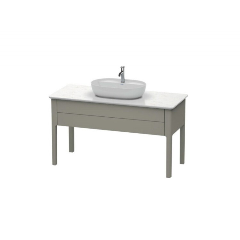 Тумба для консоли, Duravit, Luv, шгв 1338*570*743, раковина-необходимо заказать, цвет-каменно-серый шелковисто-матовый