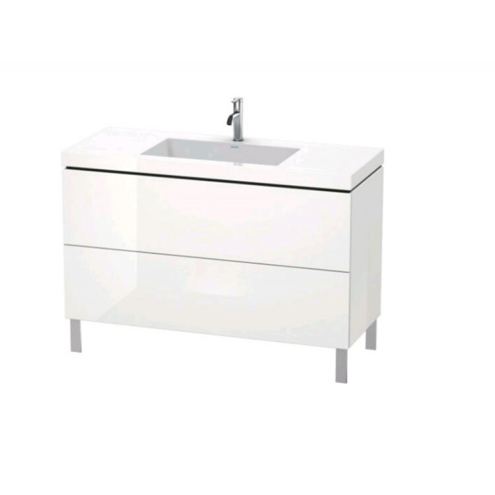 Тумба под раковину, Duravit, L-Cube, шгв 1200*480*698, раковина-в комплекте, цвет-белый глянцевый