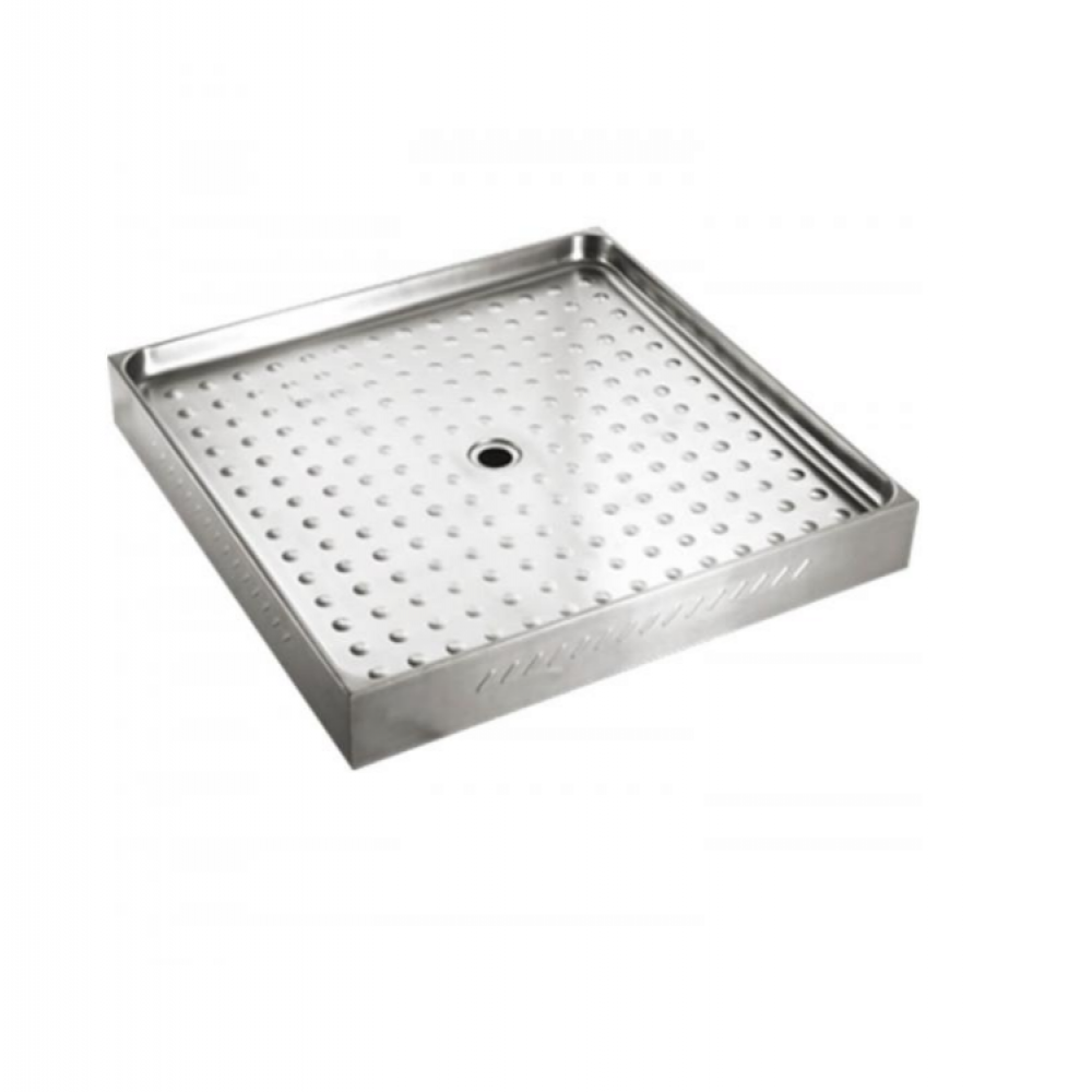 Душевой поддон, Nofer, Без коллекции, шгв 860*860*65, цвет-сталь матовая (Steel Matt)