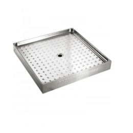 Душевой поддон, Nofer, Без коллекции, шгв 860*860*65, цвет-сталь матовая (Steel Matt)