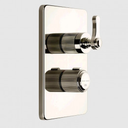 Смеситель для душа, Gessi, VENTI20, на 2 потребителя, цвет-Nickel PVD