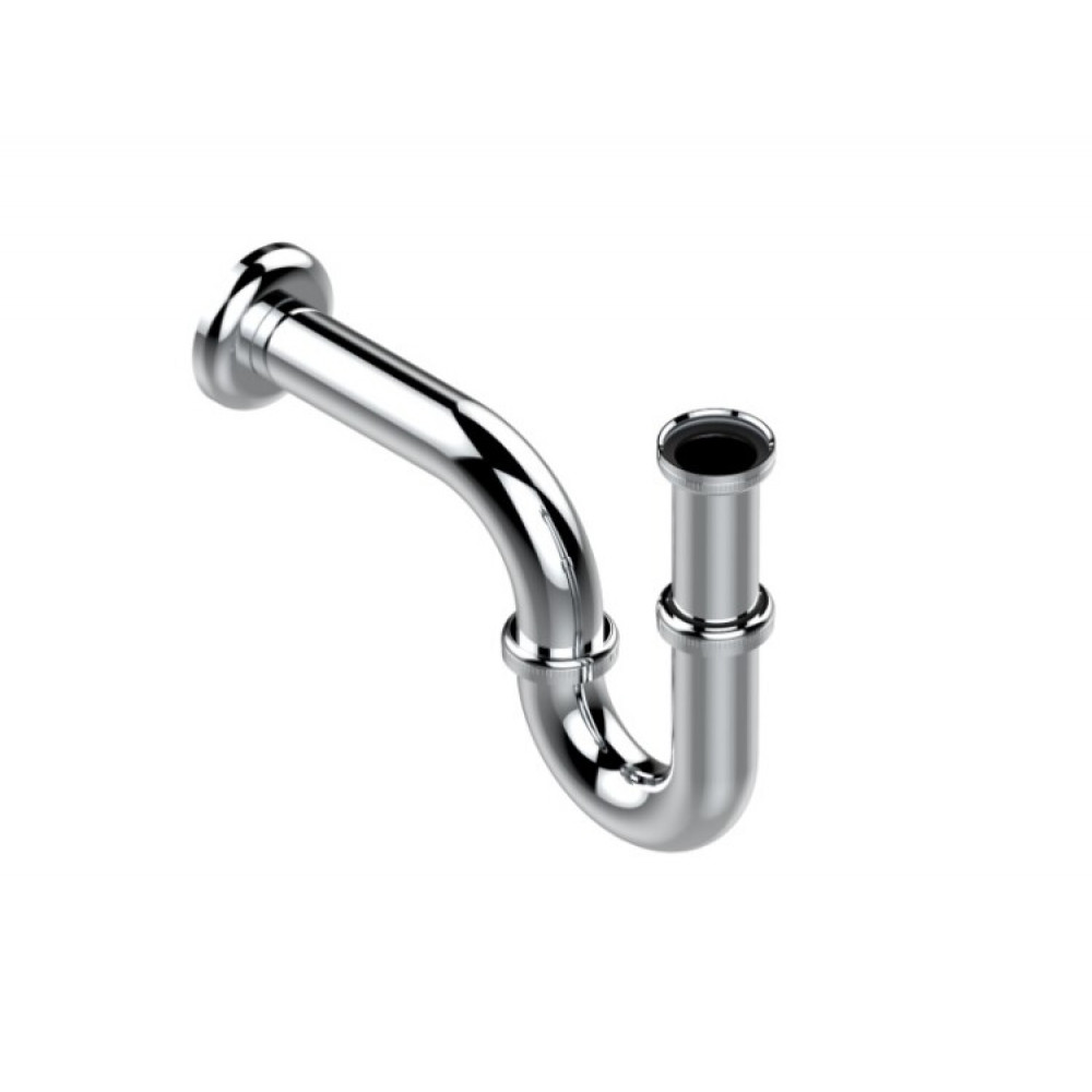 Сифон, THG, P-образный, 1 1/4", цвет-никель