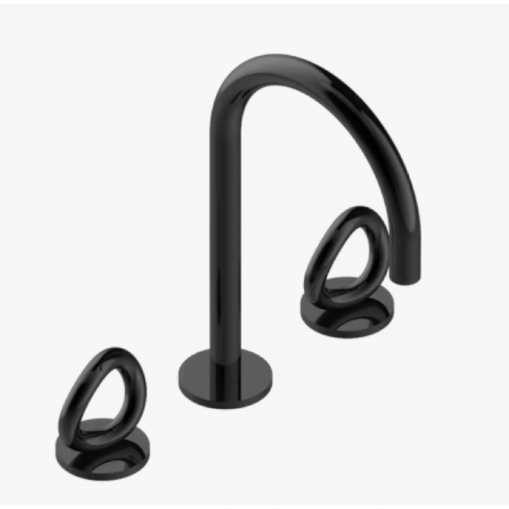 Смеситель для раковины, THG, Collection "O", цвет-Black ceram