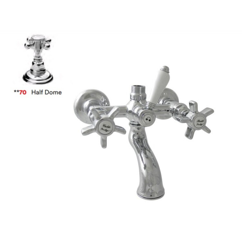 Смеситель для ванны и душа, Nicolazzi, Half Dome, цвет-Chrome