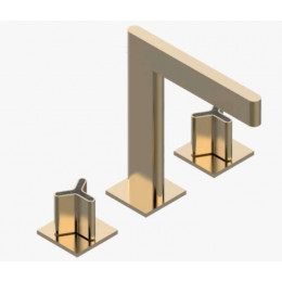 Смеситель для раковины, THG, Icon-X Carbon gold, цвет-Umber PVD
