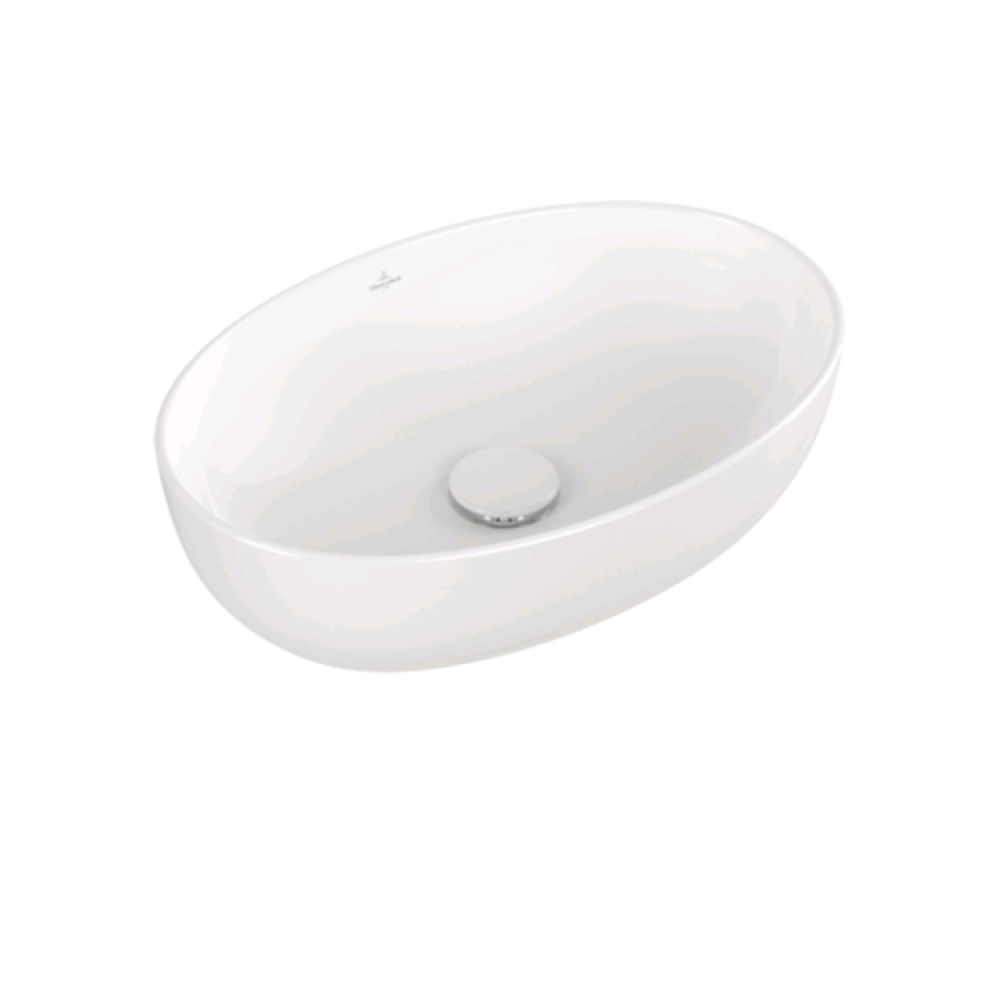 Раковина, Villeroy&Boch, Artis, шгв 485*325*135, отверстия для смесителя-отсутствуют, цвет-альпийский белый (белый Alpin)