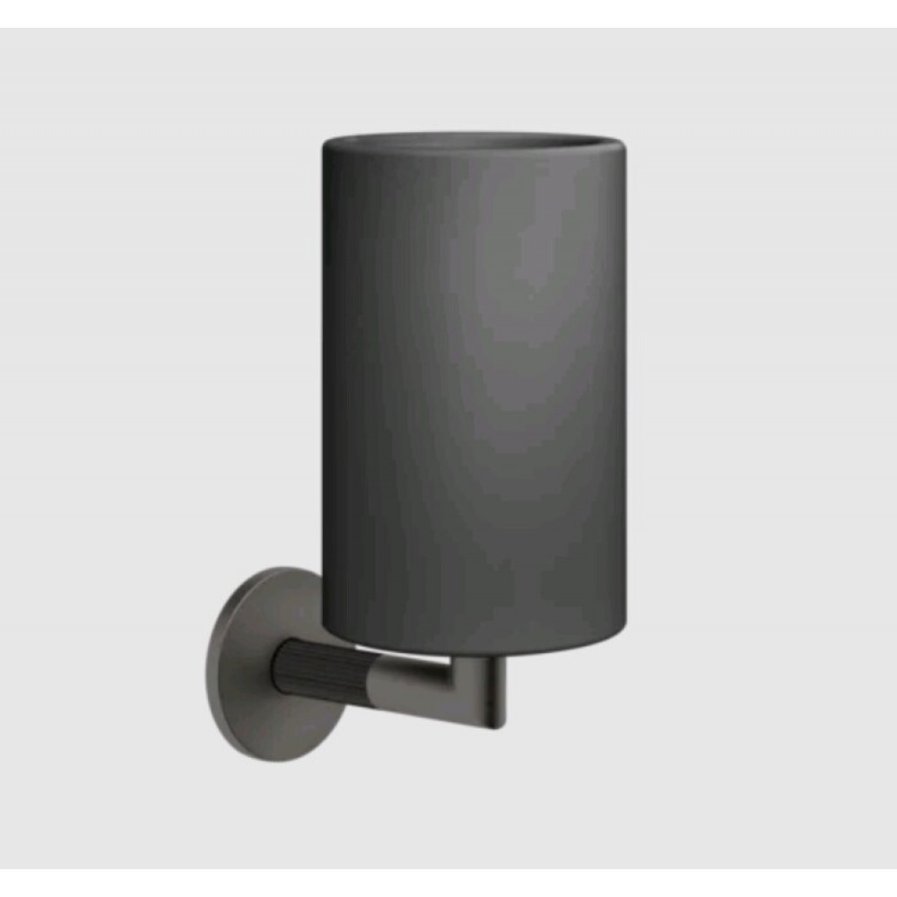 Стакан, Gessi, Ingranaggio, шгв 75*107*171, цвет-черный/Black Metal Brushed PVD