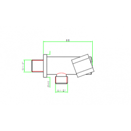 Держатель для ручного душа, Nicolazzi, цвет-золото (Gold, Polished Gold)