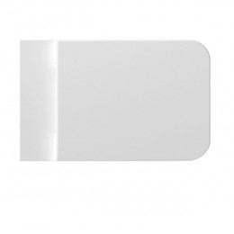 Сиденье для унитаза, Alice, Hide, шг 355*460, цвет-белый матовый