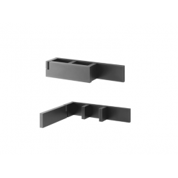 Смеситель для ванны и душа, Fantini, AK/25, цвет-Matt Gun Metal PVD