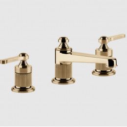 Смеситель для раковины, Gessi, VENTI20, цвет-Warm Bronze PVD