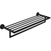 Полотенцедержатель, Nofer, Niza, шгв 655*221*108, цвет-черный (Black, Pure Black)