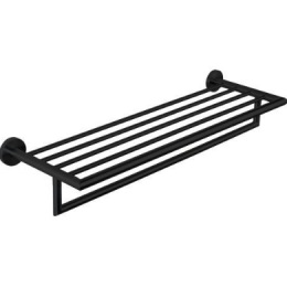 Полотенцедержатель, Nofer, Niza, шгв 655*221*108, цвет-черный (Black, Pure Black)