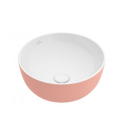 Раковина, Villeroy&Boch, Artis, шгв 430*430*125, отверстия для смесителя-отсутствуют, цвет-Powder