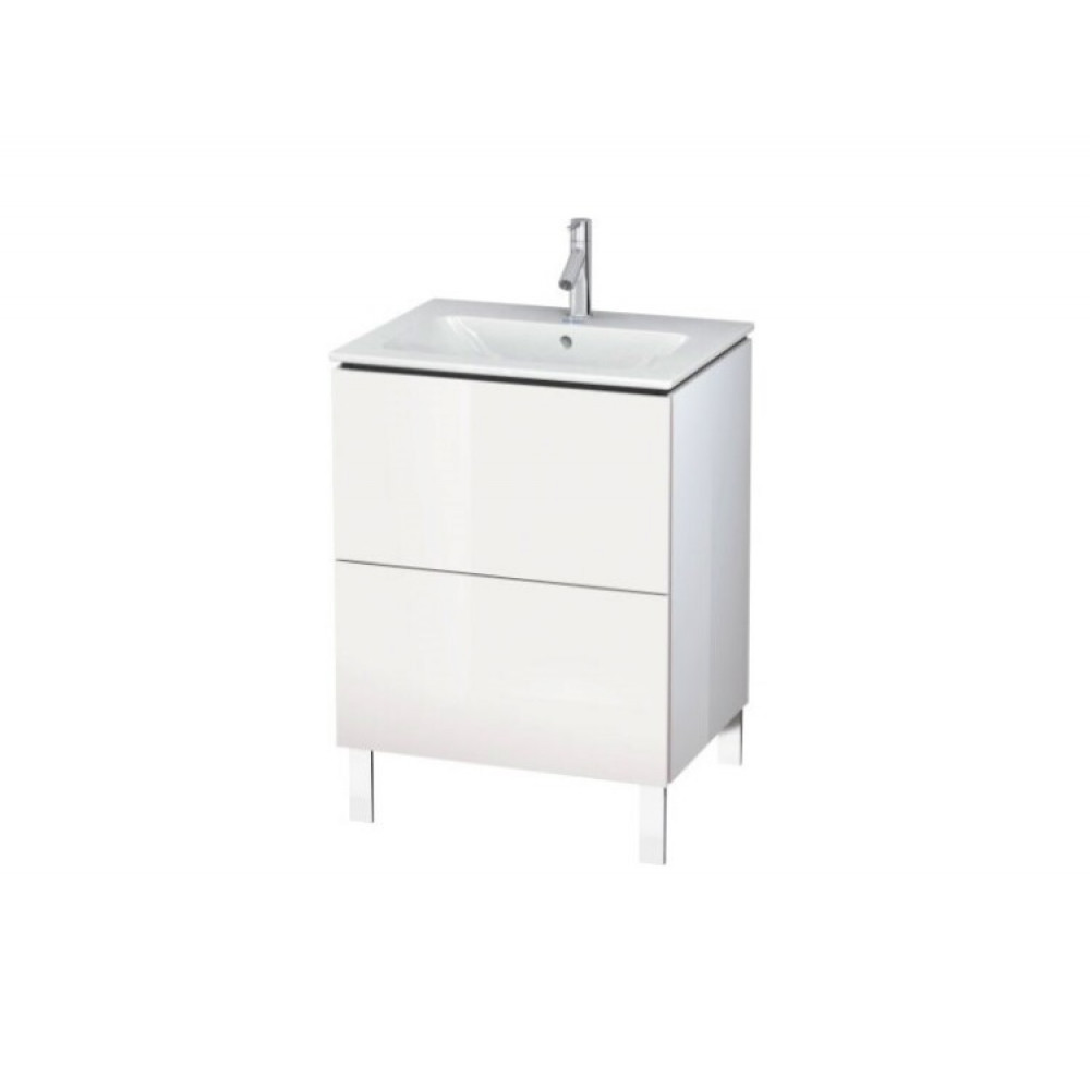 Тумба под раковину, Duravit, L-Cube, шгв 620*481*856, раковина-необходимо заказать, цвет-белый глянцевый лак