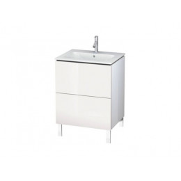 Тумба под раковину, Duravit, L-Cube, шгв 620*481*856, раковина-необходимо заказать, цвет-белый глянцевый лак