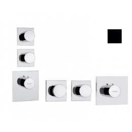 Смеситель для душа, Bossini, CUBE, HighFlow, цвет-черный матовый